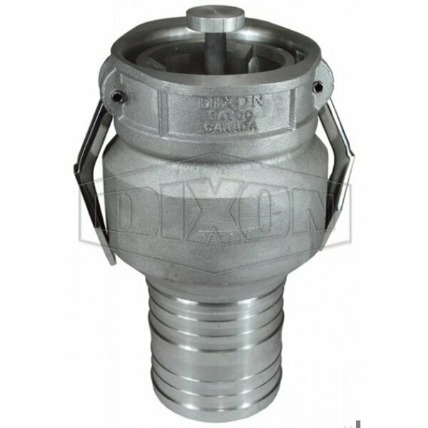 Dixon Vapor Recovery Coupler with Buna-N Seal, 4 in Nominal, Female Coupler x Hose Shank End Style, 356T6 VR4040CS-AL